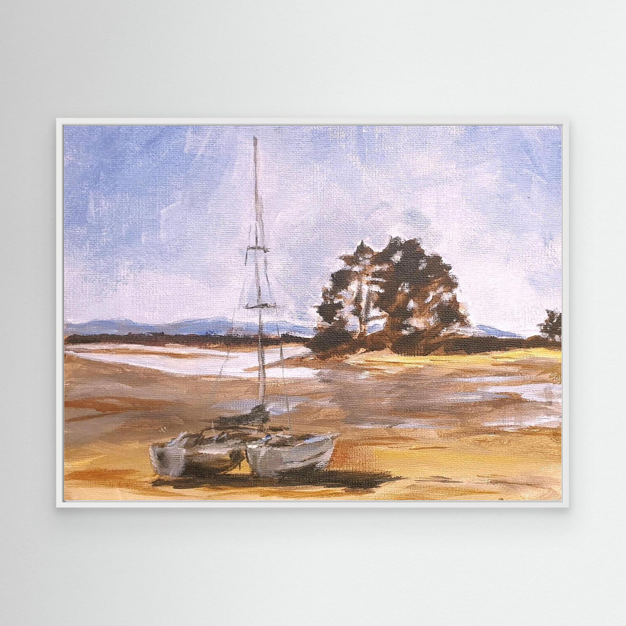 Small Catamaran at rest - Printumo