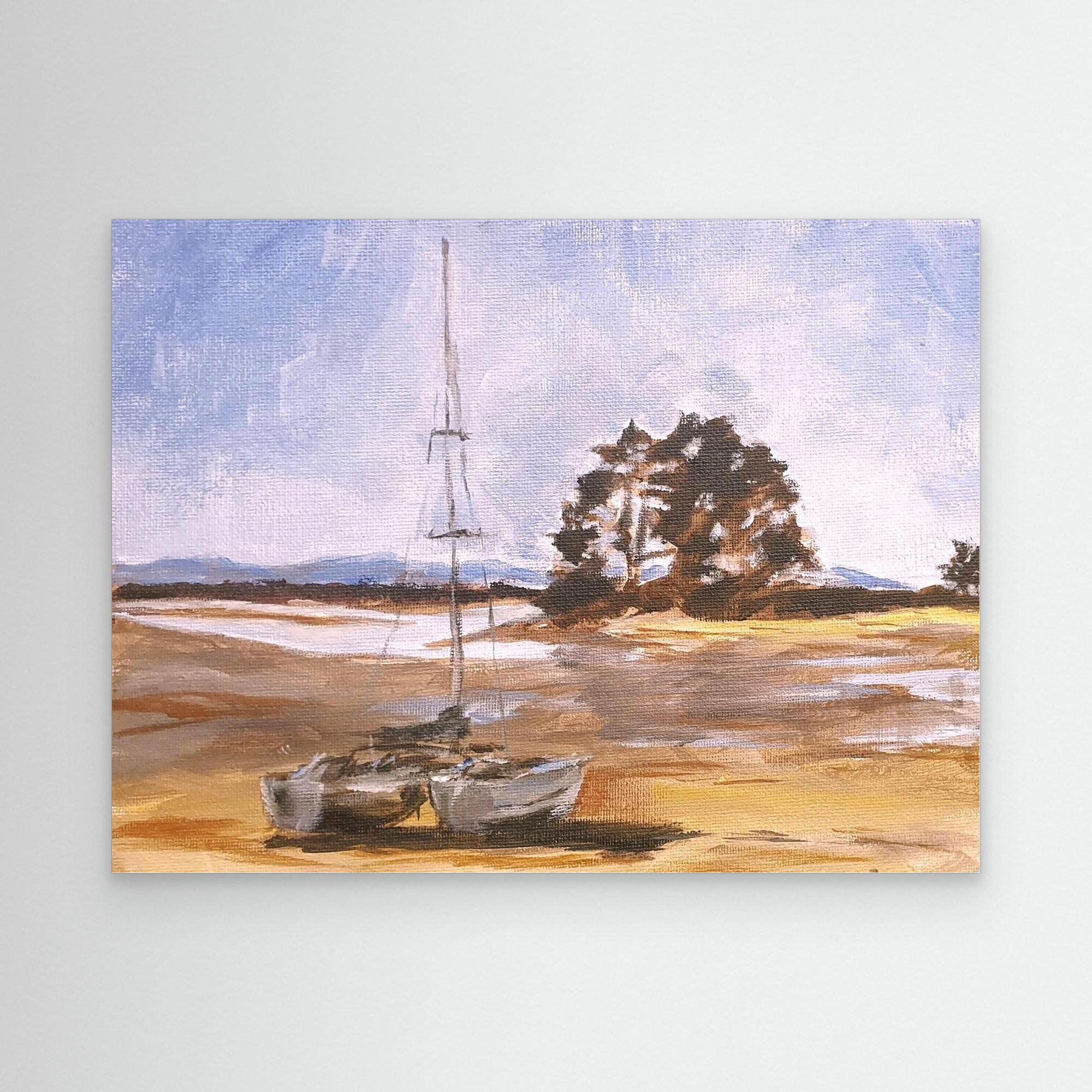 Small Catamaran at rest - Printumo